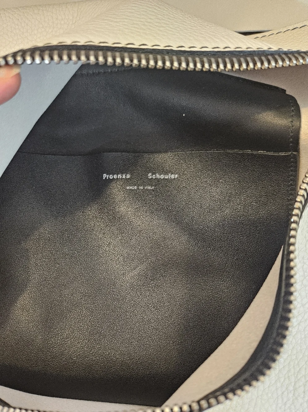 Proenza Schouler Hobo Bag Leather White And Black Purse